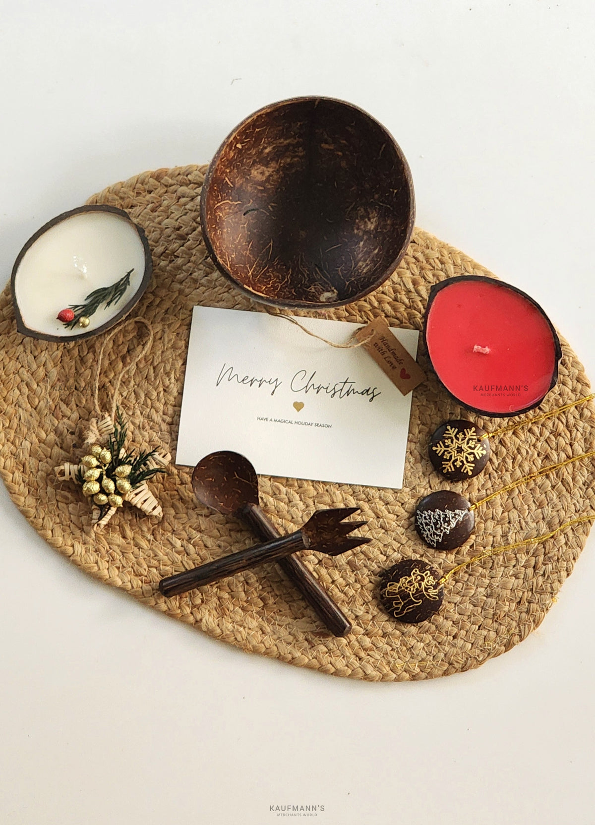 Festive Coconut Shell Gift Hamper – Handmade