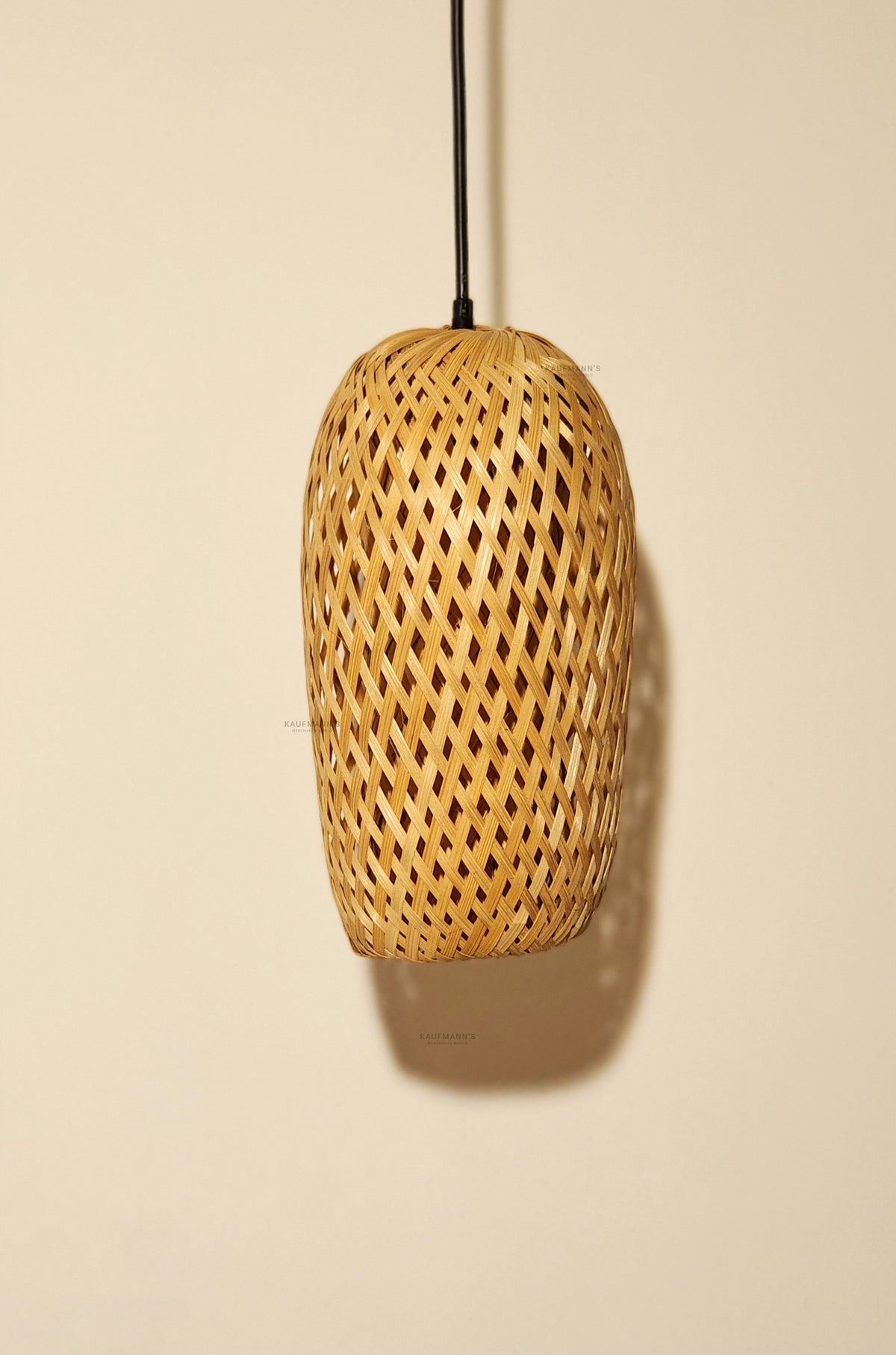 Pine apple bamboo lampshade hanged 
