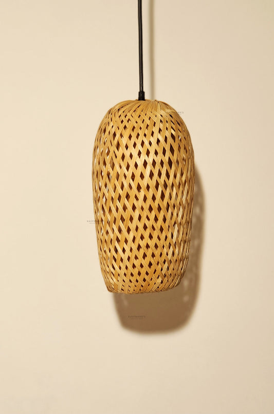 Pine apple bamboo lampshade hanged 
